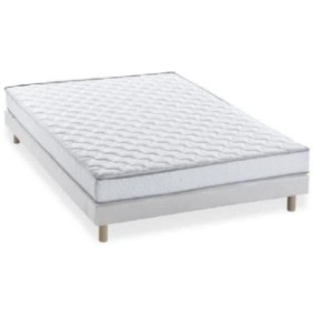 DEKO DREAM Koysi Ensemble matelas + sommier 140 x 190cm - Mousse a mémoire de forme