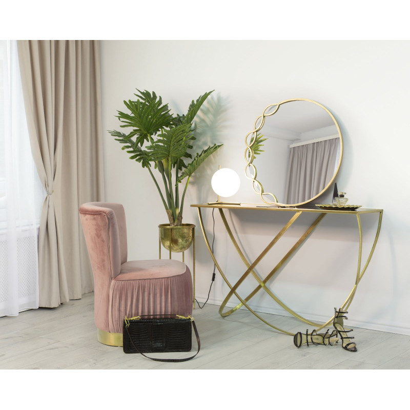 LAMPE DE TABLE GLAMY BASSE CM 25X25X27