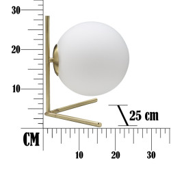LAMPE DE TABLE GLAMY BASSE CM 25X25X27