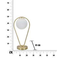 LAMPE DE TABLE GLAMY DROP CM 25x18x50