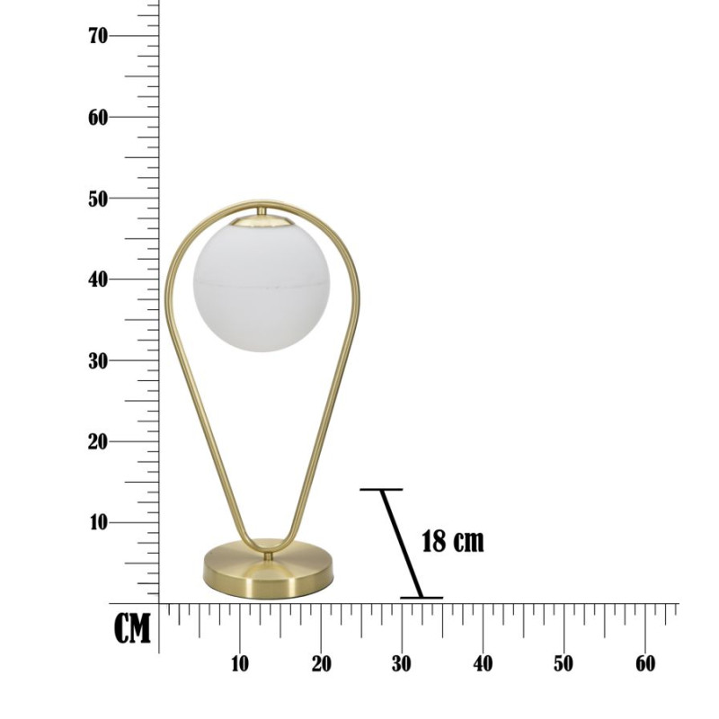 LAMPE DE TABLE GLAMY DROP CM 25x18x50