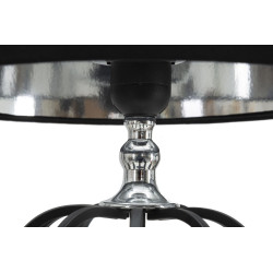 LAMPE DE TABLE ARGENT FONCÉ CM Ø28X44,5