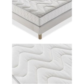 DEKO DREAM Ensemble matelas mousse mémoire de forme + sommier 140 x 190cm - Ferme - 16 cm - UNELMA