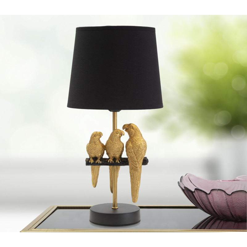 LAMPE DE CHEVÊTEMENT PERROQUETS CM Ø 20X39