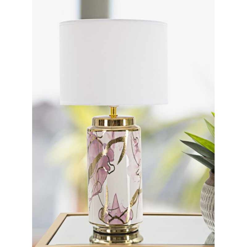 LAMPE DE TABLE GLAM ABSTRAITE CM Ø 25X48