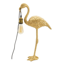 LAMPE DE TABLE FLAMANT ROSE CM 37X19X59