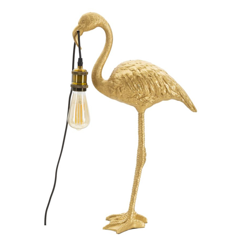 LAMPE DE TABLE FLAMANT ROSE CM 37X19X59