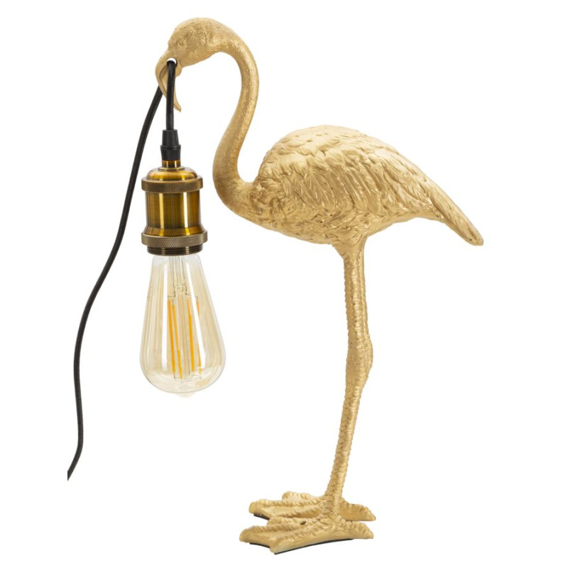 LAMPE DE TABLE FLAMANT ROSE CM 13X11,5X39,5