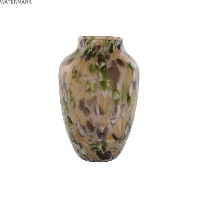 Vase Home ESPRIT Multicouleur Verre Moderne 19,5 x 19,5 x 29,7 cm