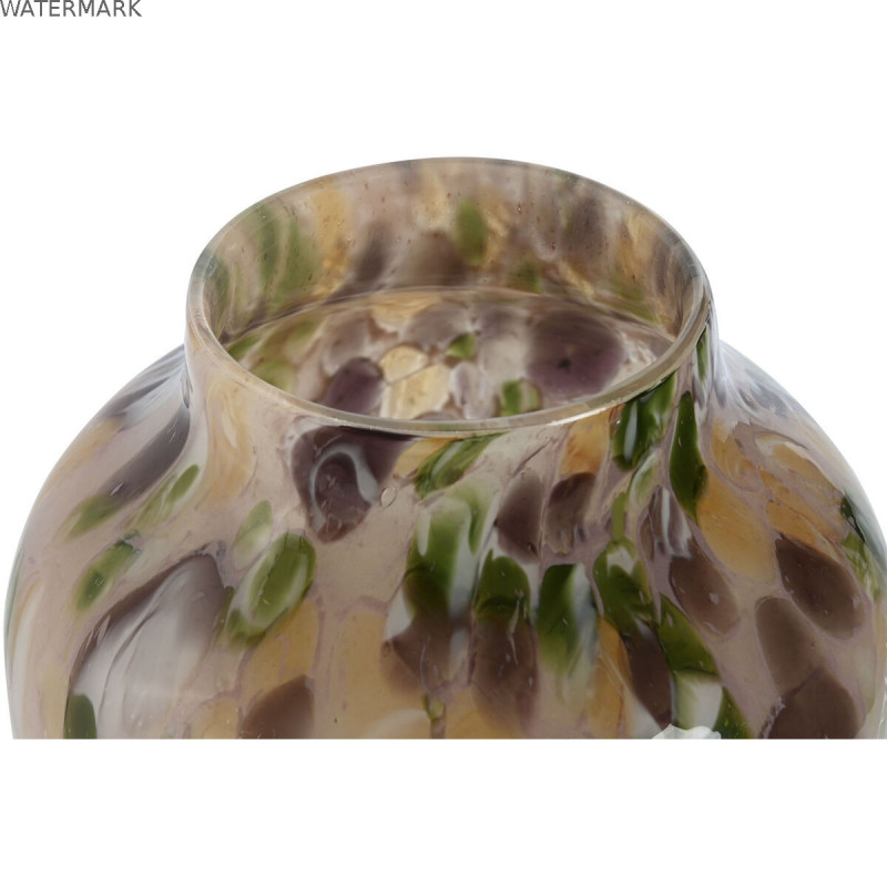 Vase Home ESPRIT Multicouleur Verre Moderne 19,5 x 19,5 x 29,7 cm