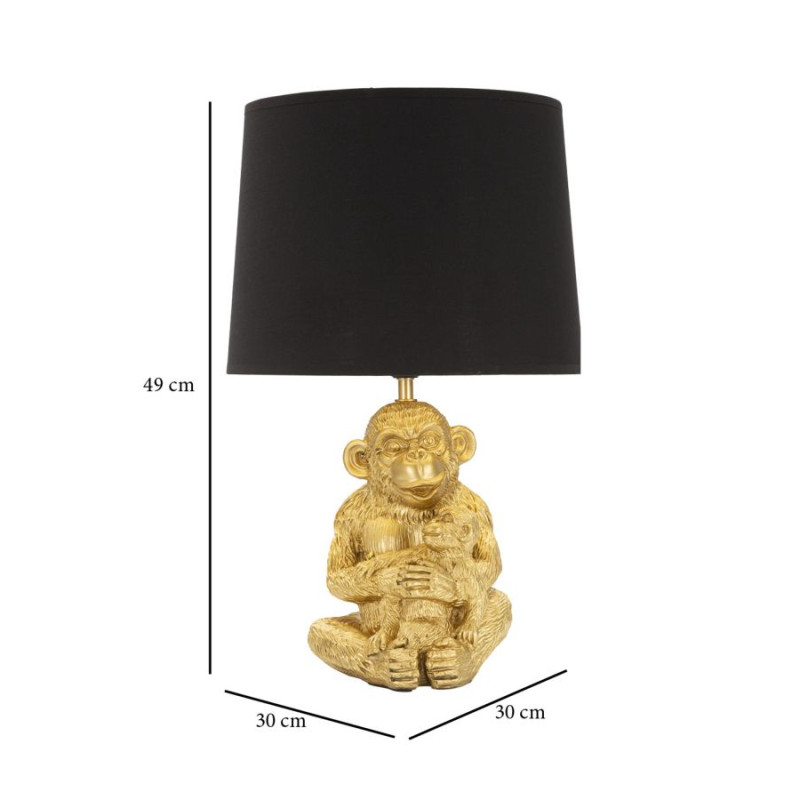 LAMPE DE TABLE MONKEY MUM CM Ø 30X49