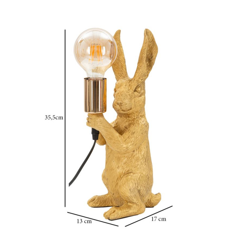 LAMPE DE TABLE RUBBIT CM 13X17X35,5
