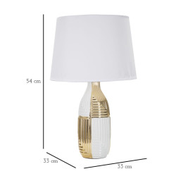 LAMPE DE TABLE GLAM LINE CM Ø 33X54