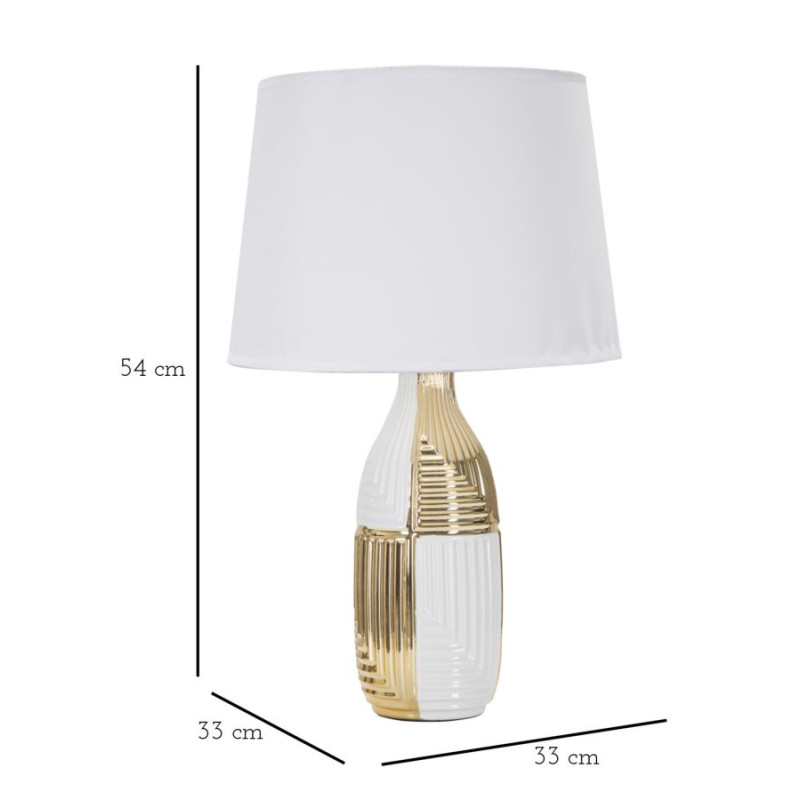 LAMPE DE TABLE GLAM LINE CM Ø 33X54