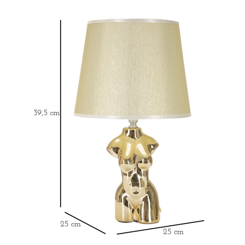 LAMPE DE TABLE GLAM WOMAN CM Ø 25X39,5