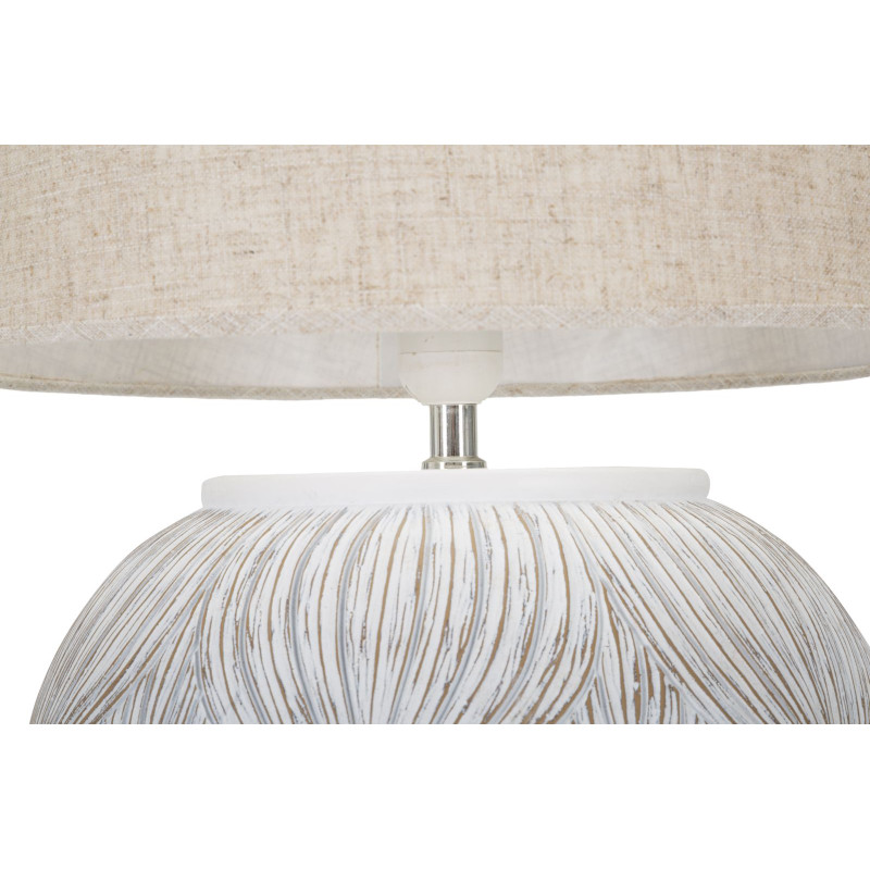 LAMPE DE TABLE POLYRÉSINE RONDE ATENE CM Ø 38X59