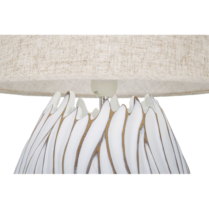 LAMPE DE TABLE POLYRÉSINE HONDURAS CM Ø 35X48