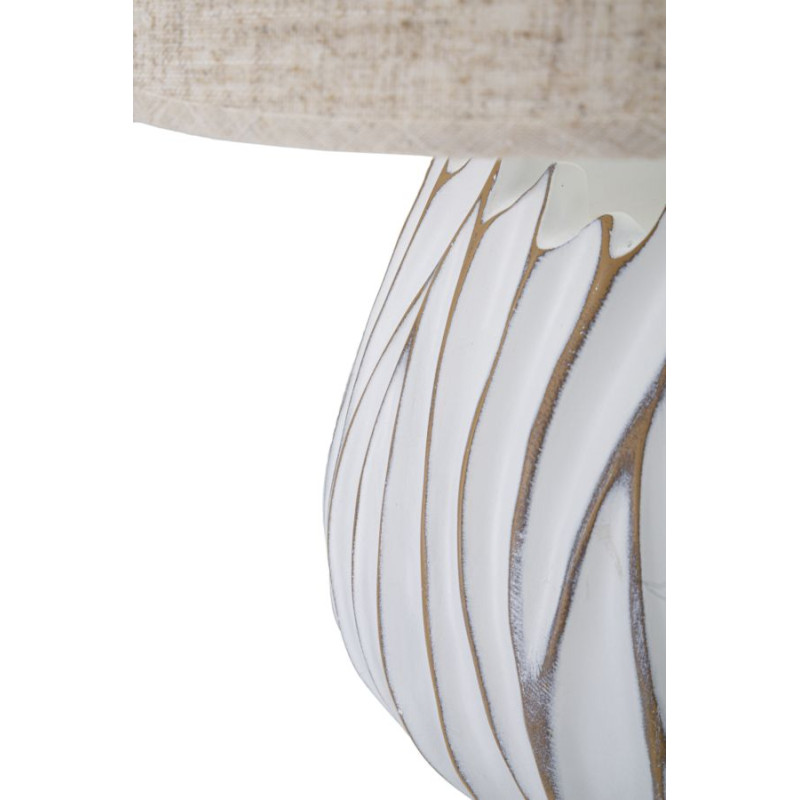 LAMPE DE TABLE POLYRÉSINE HONDURAS CM Ø 35X48