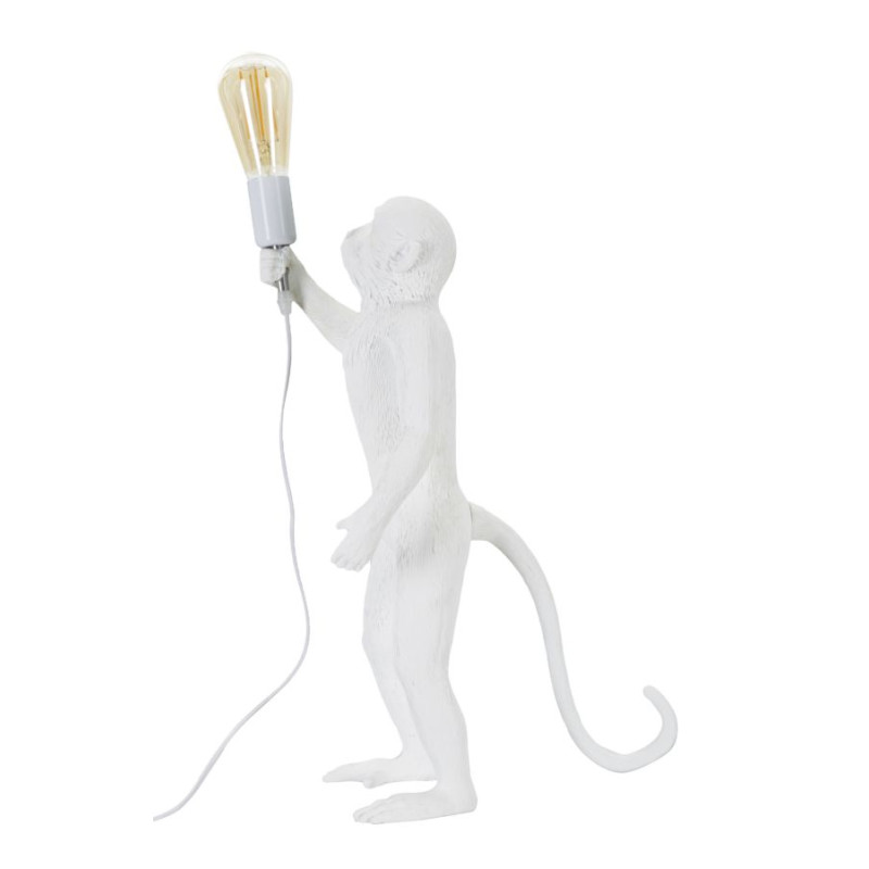 LAMPE DE TABLE MONKEY BLANC CM Ø 26X34X55