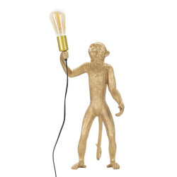 LAMPE DE TABLE MONKEY DORÉ...