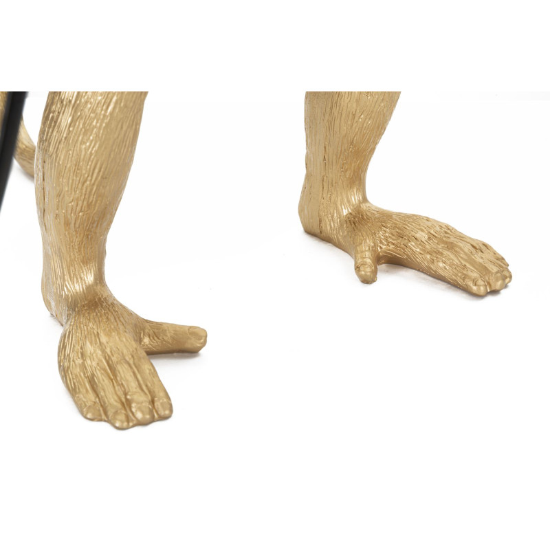 LAMPE DE TABLE MONKEY DORÉ CM Ø 26X34X55