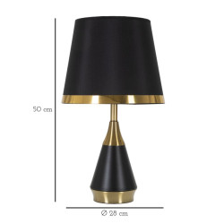 LAMPE DE TABLE BLACKY CM Ø 28X50