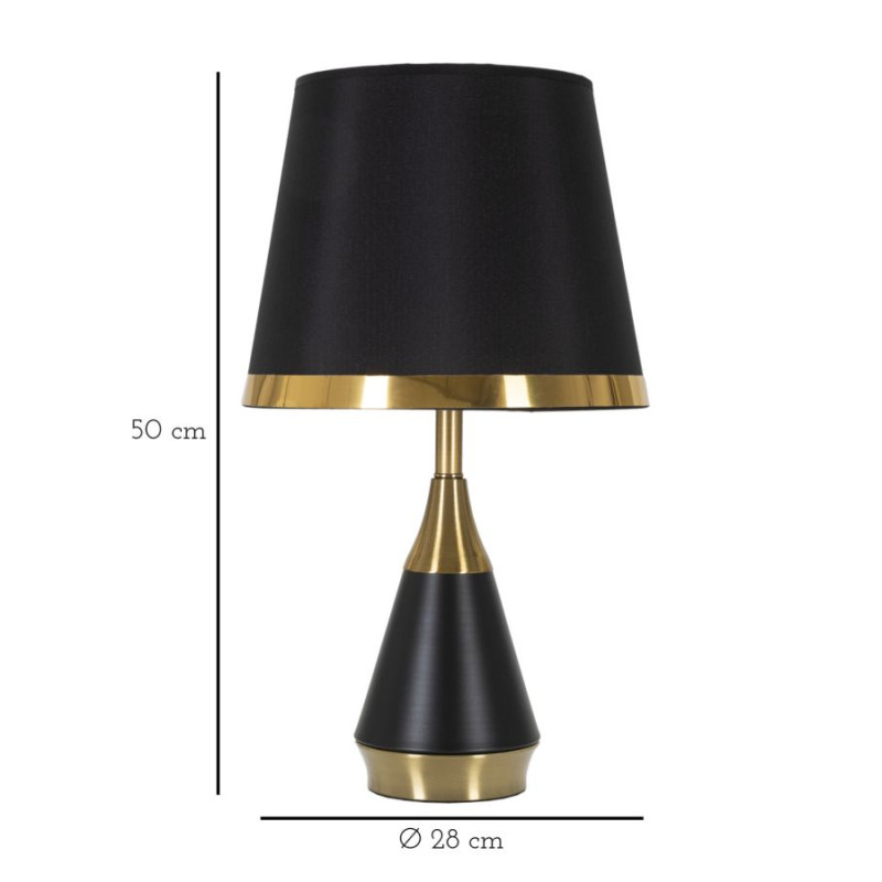 LAMPE DE TABLE BLACKY CM Ø 28X50