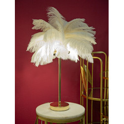 LAMPE DE TABLE PALM BLANC CM Ø 40X55