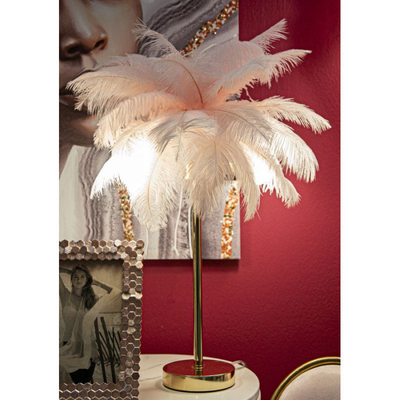LAMPE DE TABLE PALM ROSE CM Ø 40X55