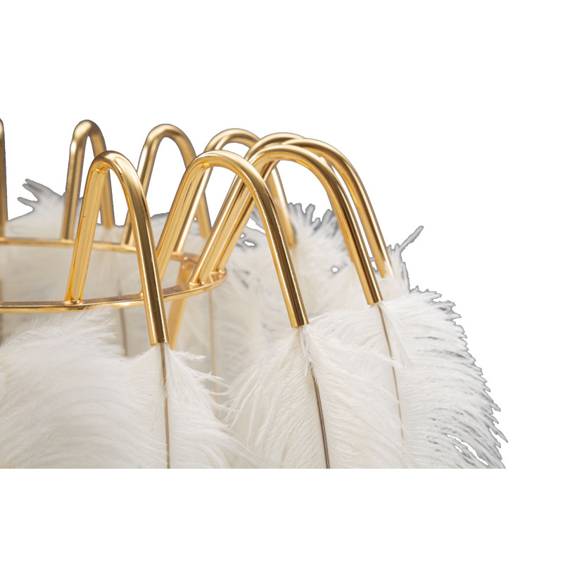 LAMPE DE TABLE PIED PLUMES CM Ø 40X60