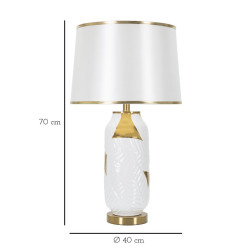 LAMPE DE TABLE EN CÉRAMIQUE CM Ø 40X70