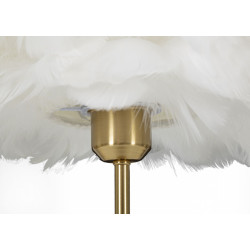 LAMPE DE TABLE BOULE PLUME CM Ø 30X50