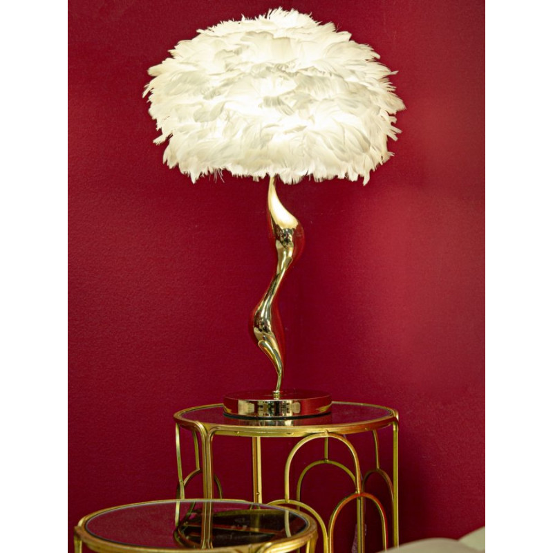 LAMPE DE TABLE SLIM BLANC CM Ø 40X63