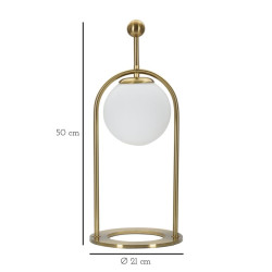 LAMPE DE TABLE GLAMY ARC -B- CM Ø 21X50