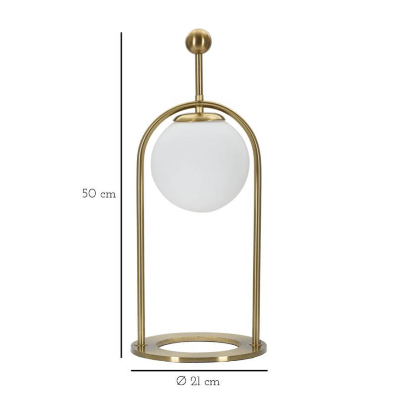 LAMPE DE TABLE GLAMY ARC -B- CM Ø 21X50