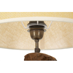 LAMPADA TECK DA TAVOLO KEPALA CM Ø 35X69