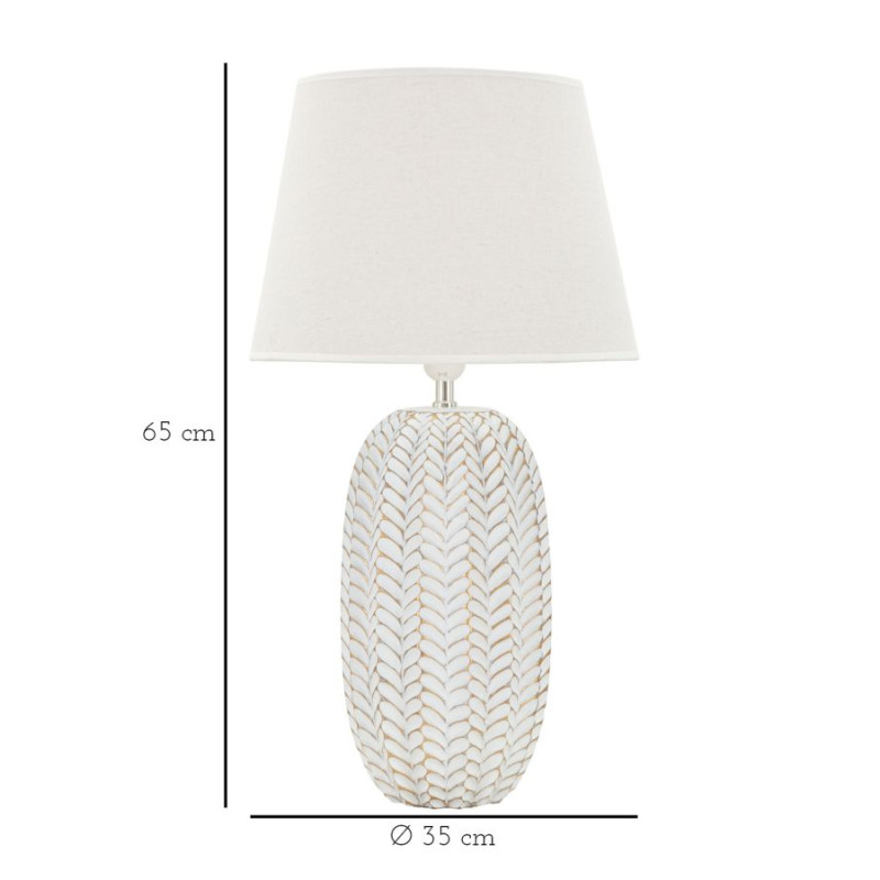 LAMPE DE TABLE LEAF CM Ø 35X65