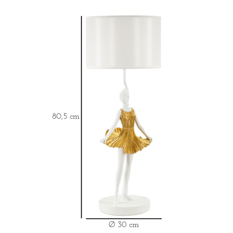 LAMPE DE TABLE DANCER CM Ø 32x90,5