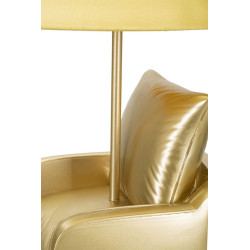 LAMPE DE TABLE MIDCENTURY JAUNE CM Ø 26X46
