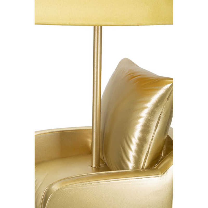 LAMPE DE TABLE MIDCENTURY JAUNE CM Ø 26X46