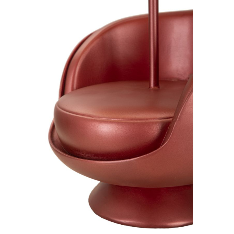 LAMPE DE TABLE MIDCENTURY ROUGE CM Ø 26X43