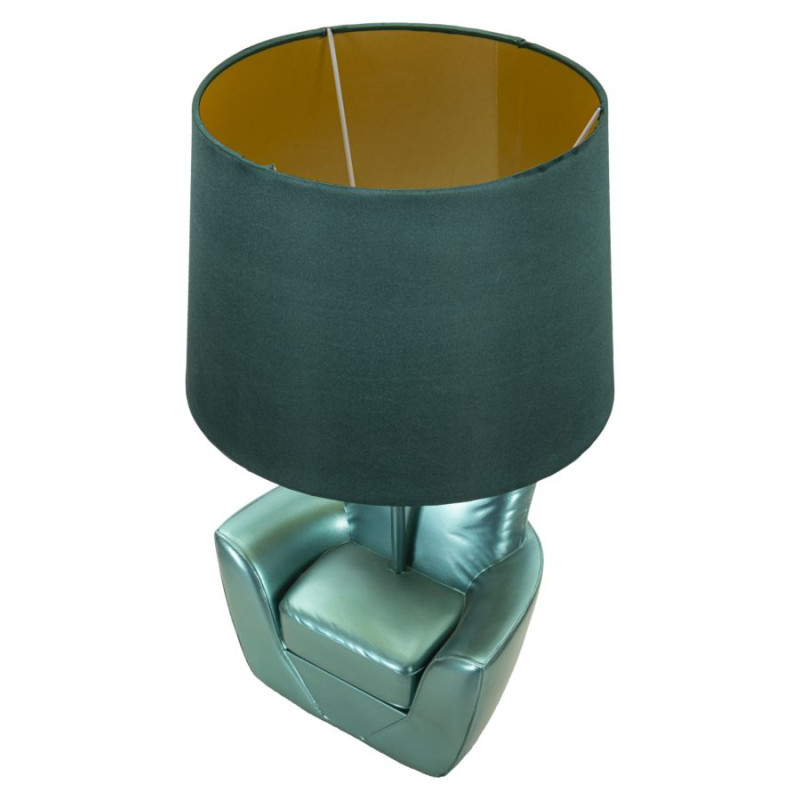 LAMPE DE TABLE MIDCENTURY TURQUOISE CM Ø 26X43