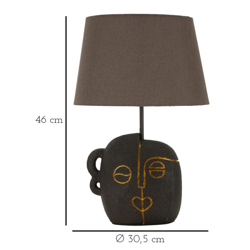 LAMPE DE TABLE TRIBAL -A- CM Ø 30,5X46