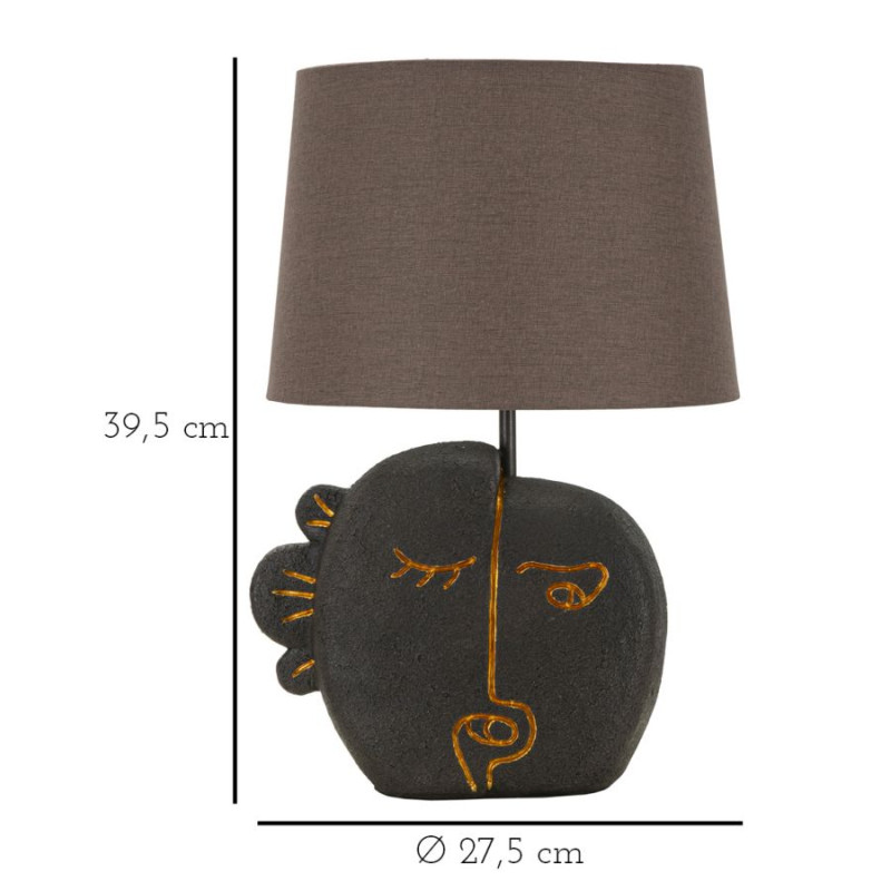 LAMPE DE TABLE TRIBAL -B- CM Ø 27,5X39,5