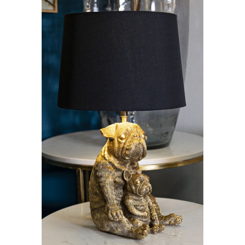 LAMPE DE TABLE CHIEN CM Ø 26X43,8