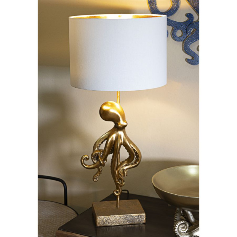 LAMPE DE TABLE OCTOPUS OR CM Ø 30,5X64,5