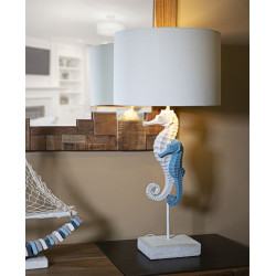LAMPE DE TABLE HIPPOCAMPE CM Ø 30,5X66,5
