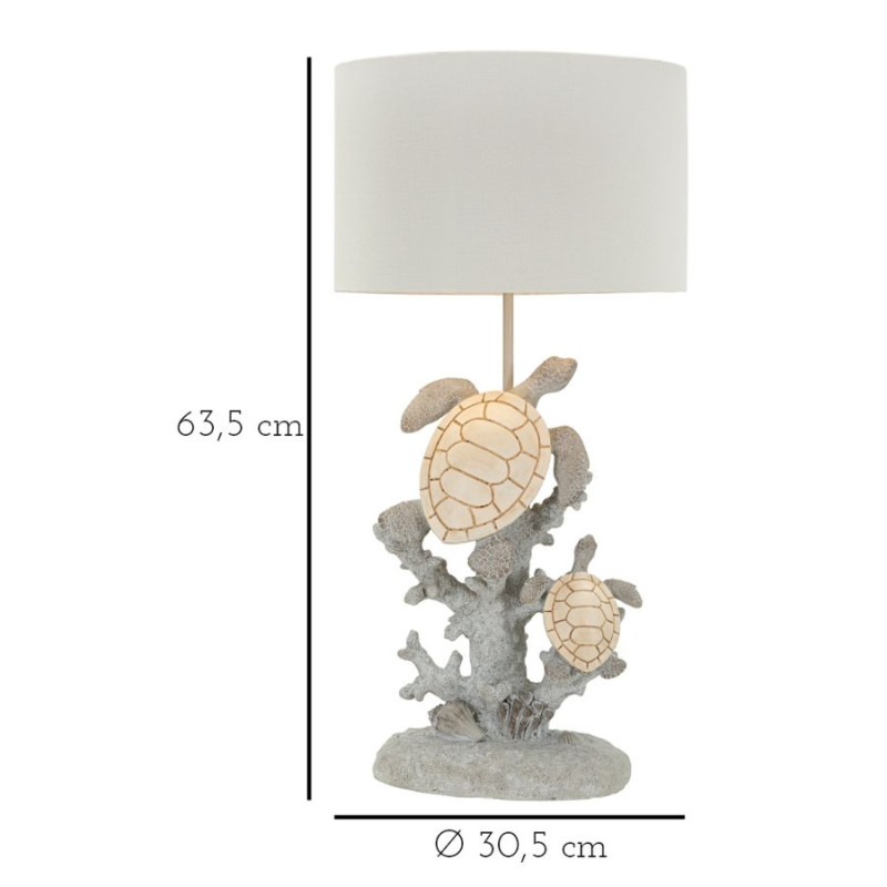 LAMPE DE TABLE TORTUE CM Ø 30,5X63,5