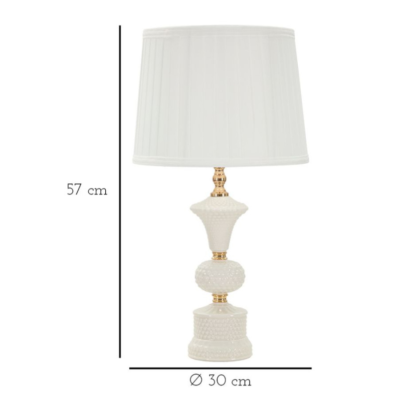 LAMPE DE TABLE CASERTA CM Ø 30X57