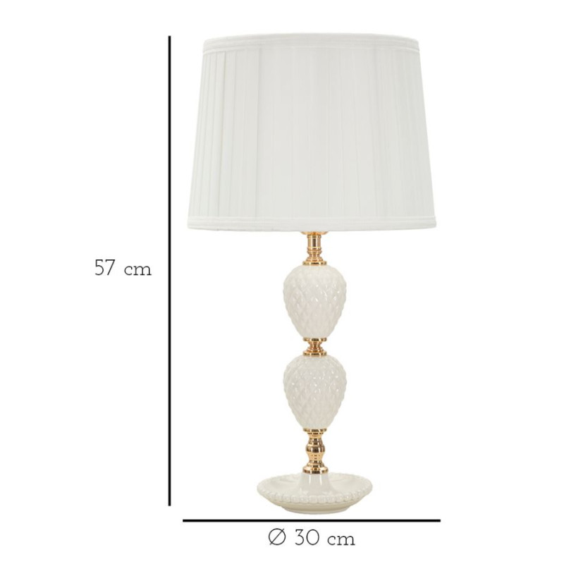 LAMPE DE TABLE TORRE ANNUNZIATA CM Ø 30X57
